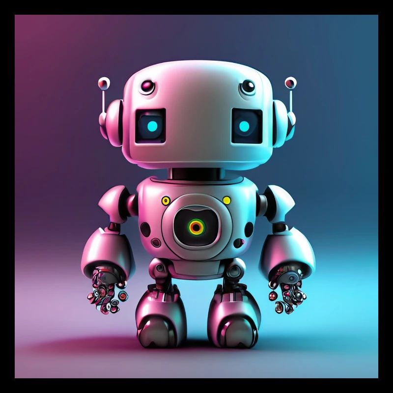 Joyeux Halloween robot mignon effrayant drôle effrayant effrayant