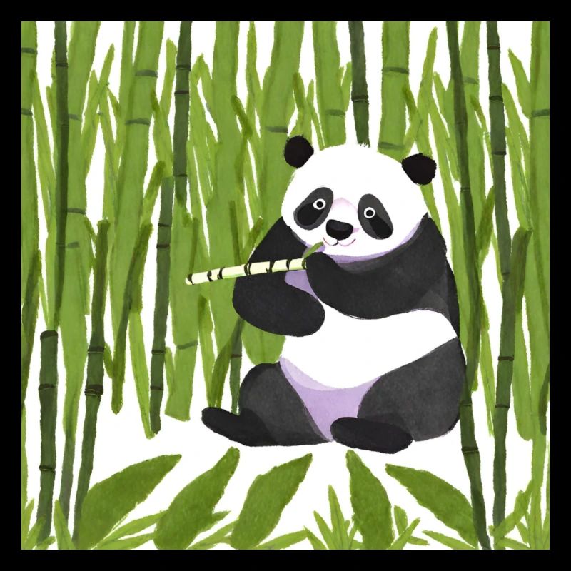 Panda en bambou