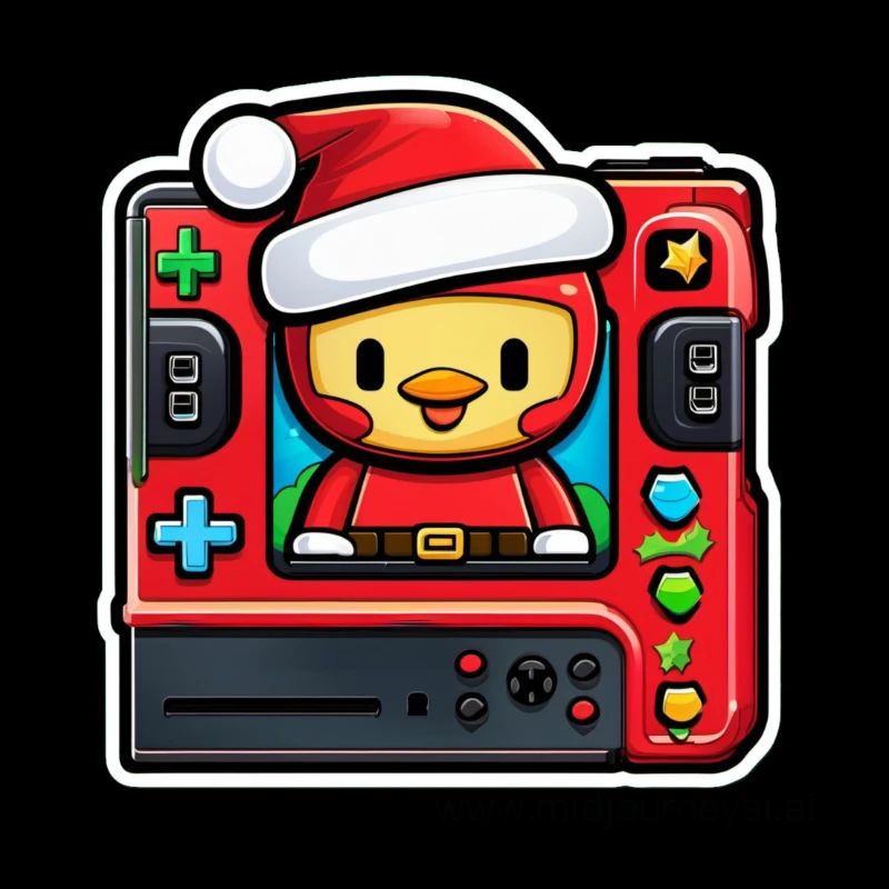 Weihnachts-Gamer-Pinguin