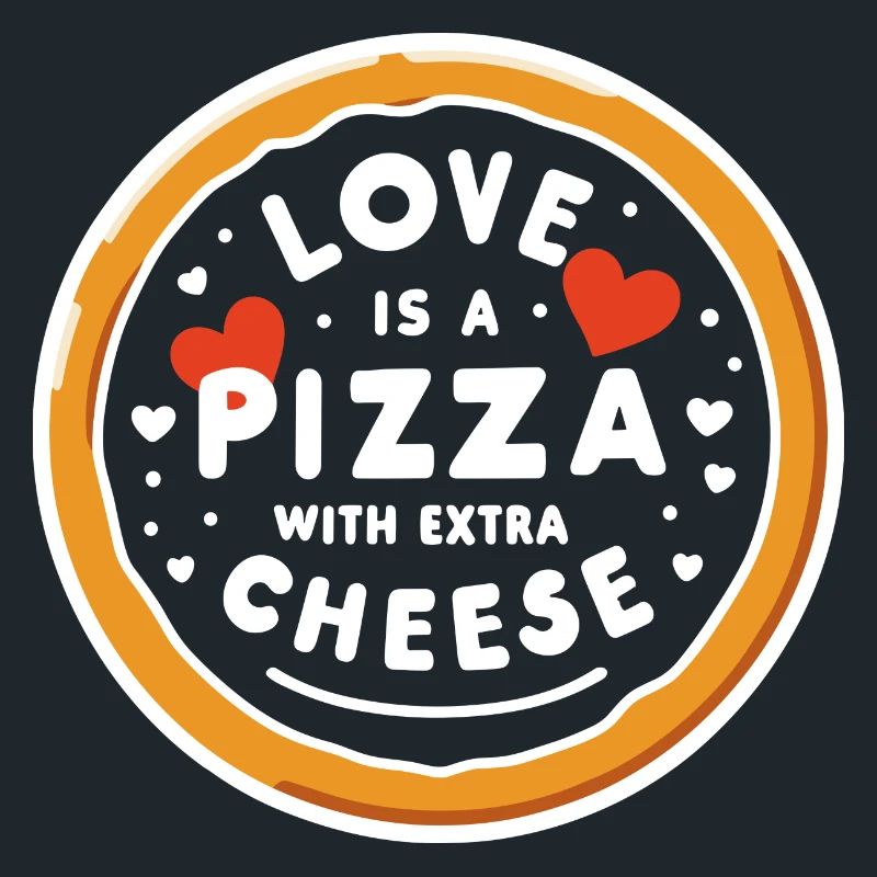 Liebe ist eine Pizza mit extra Käse