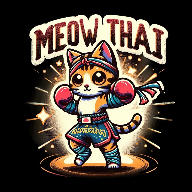 Mixed Martial Arts Meow Thai Muay Thai Cat