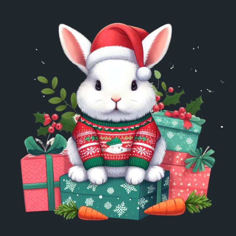 Cute Christmas Rabbit