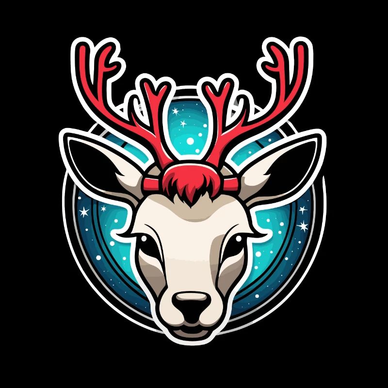Illustration de Noël de renne