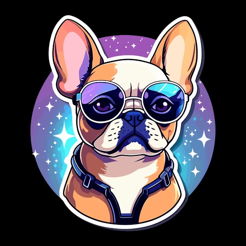 Illustration de chien bouledogue français