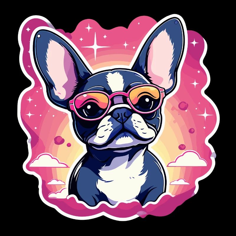 Illustration de chien bouledogue français