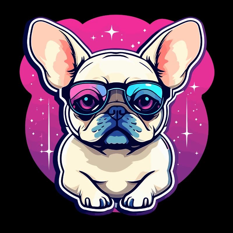 Illustration de chien bouledogue français