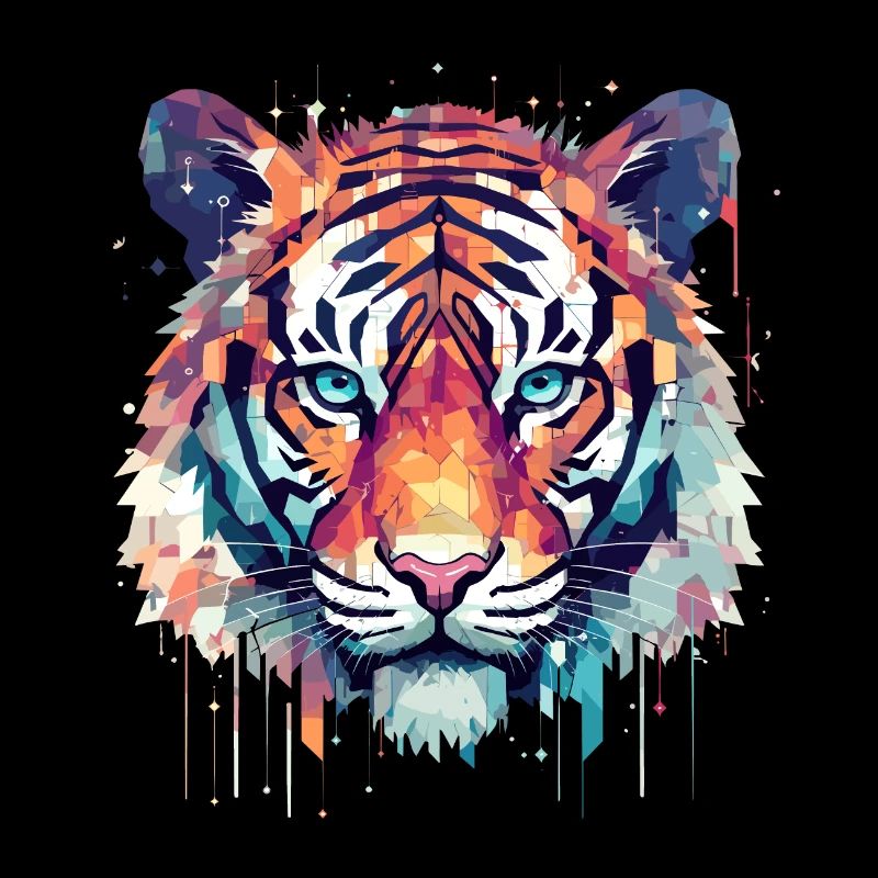 Tigre Liberté Animale Monde Faune Abstrait