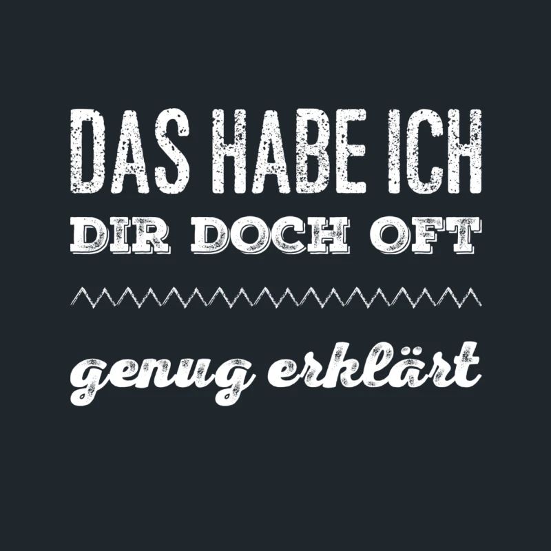ich bin erklärungsmüde