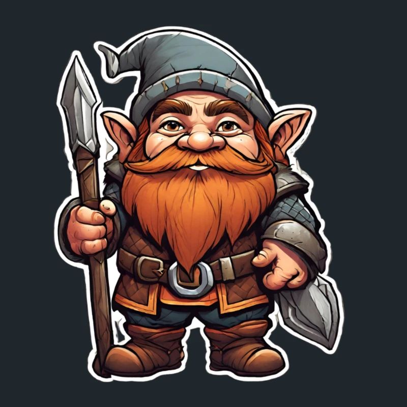 Brave dwarf with spear