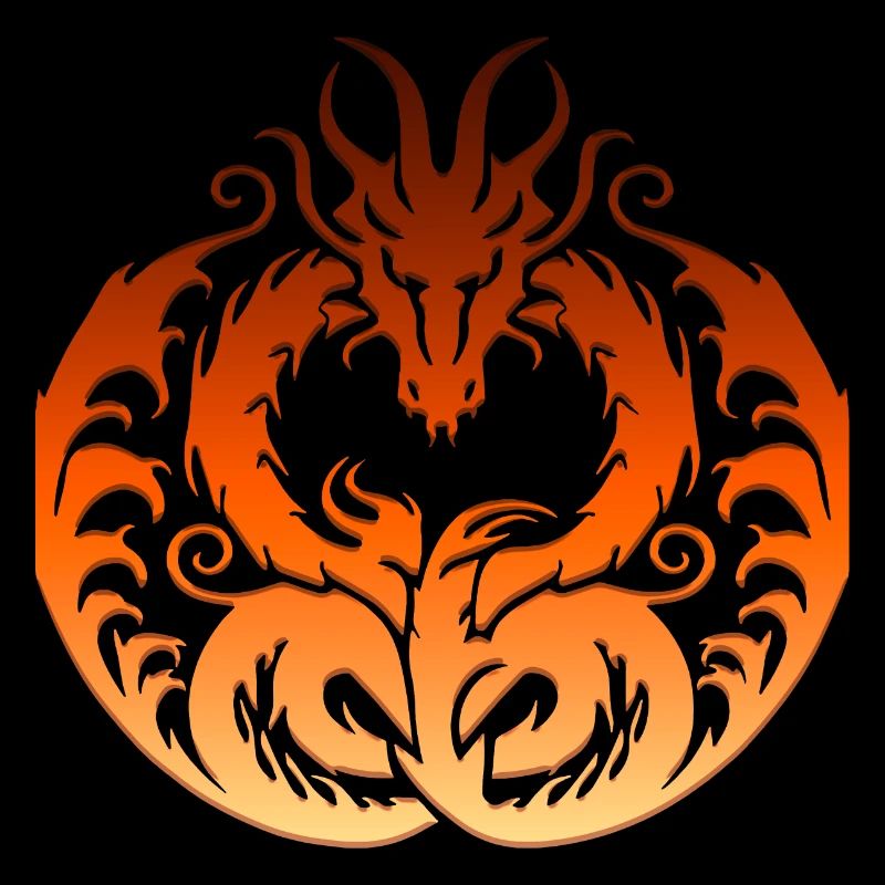 Fantasy Drache Anime Drachenkopf Mythisches Reptil