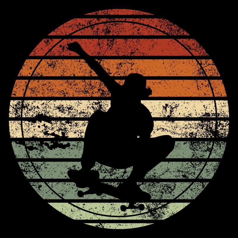 Retro Skateboard - Vintage Geschenkidee