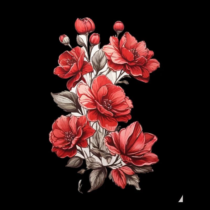 Belle fleur rouge