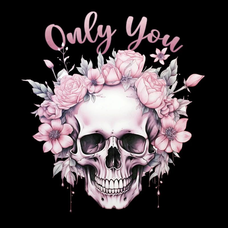 Seulement vous Saint Valentin squelette gothique Roses amour