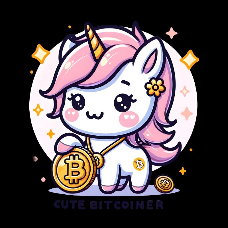 Adorable Crypto Unicorn Cute Bitcoiner