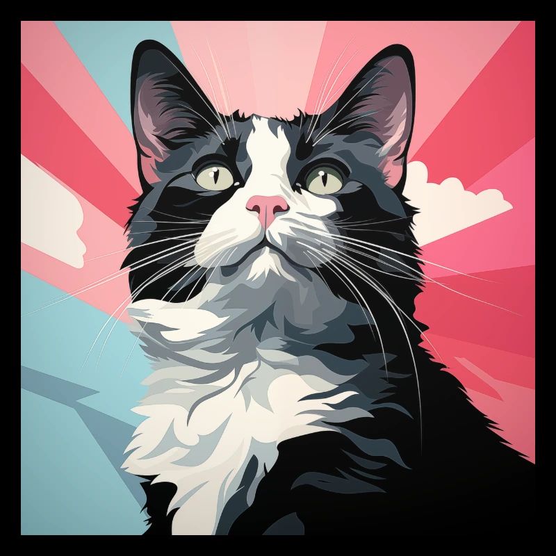 Smoking-Katze. Smoking-Katze