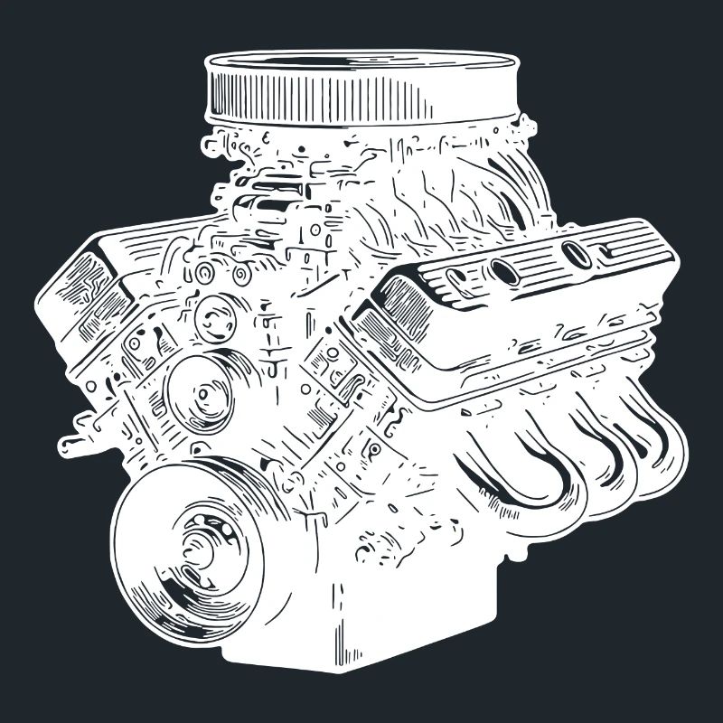 Mechanic Fan Engine Block Cylinder Displacement Engine