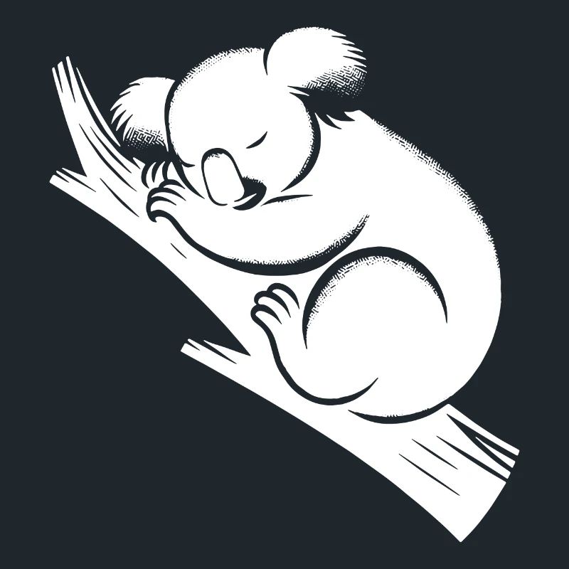 Koala endormi sur une branche