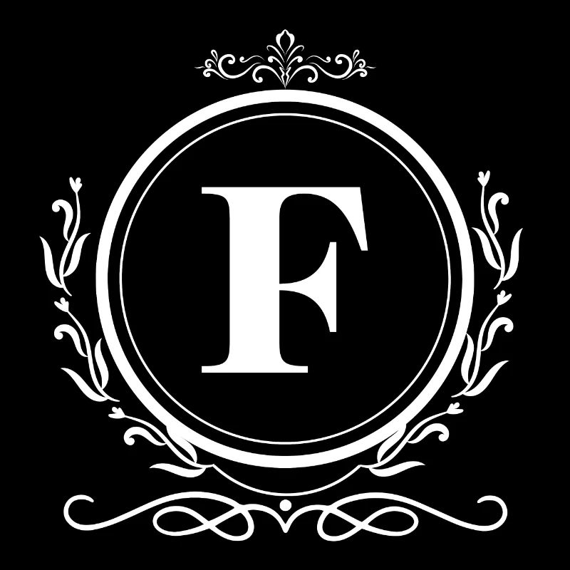 Buchstabe F Dekoration