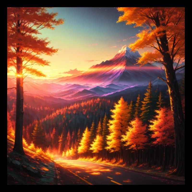Sonnenuntergang im Wald