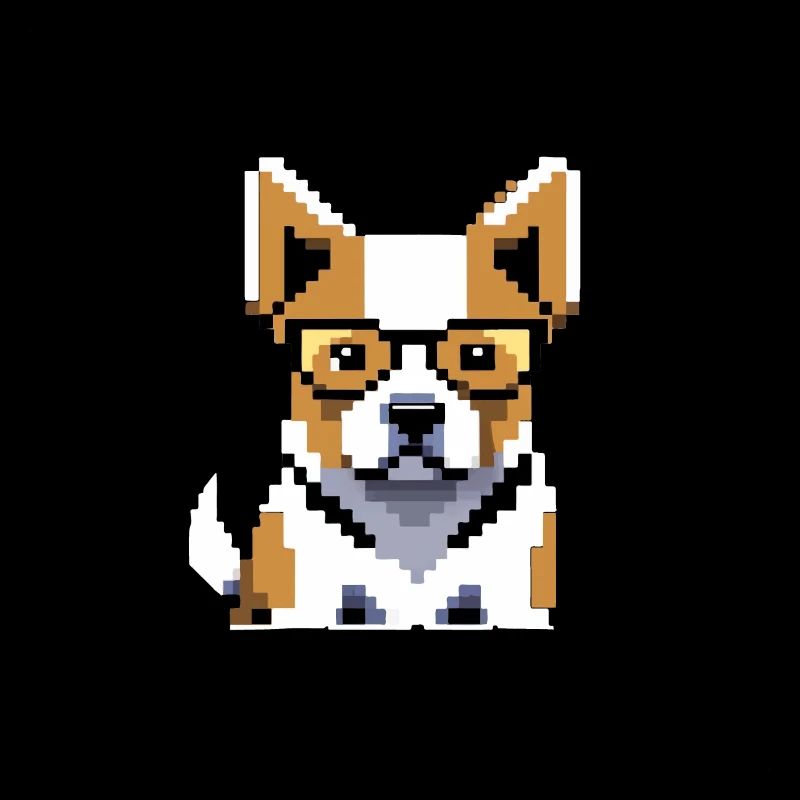 Pixo le chien à lunettes
