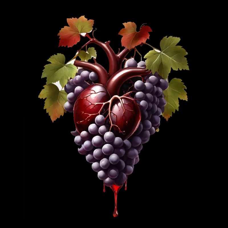 Weintrauben Herz