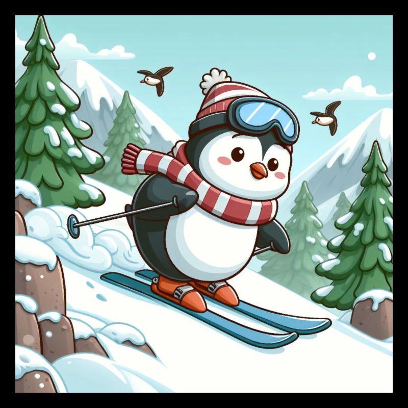 Pingouin de ski