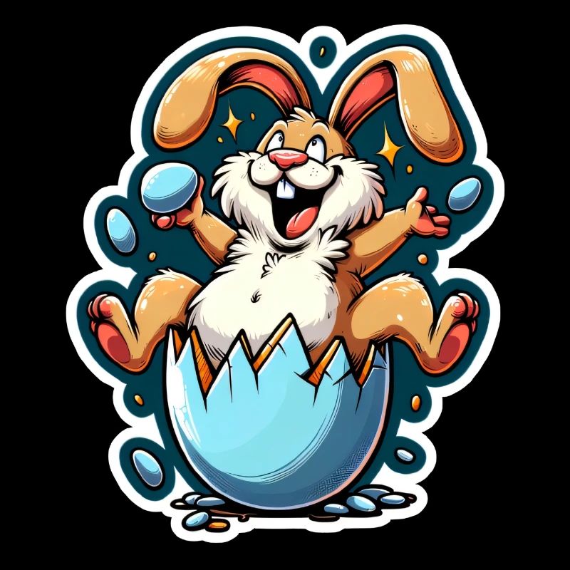 Osterhase lustig