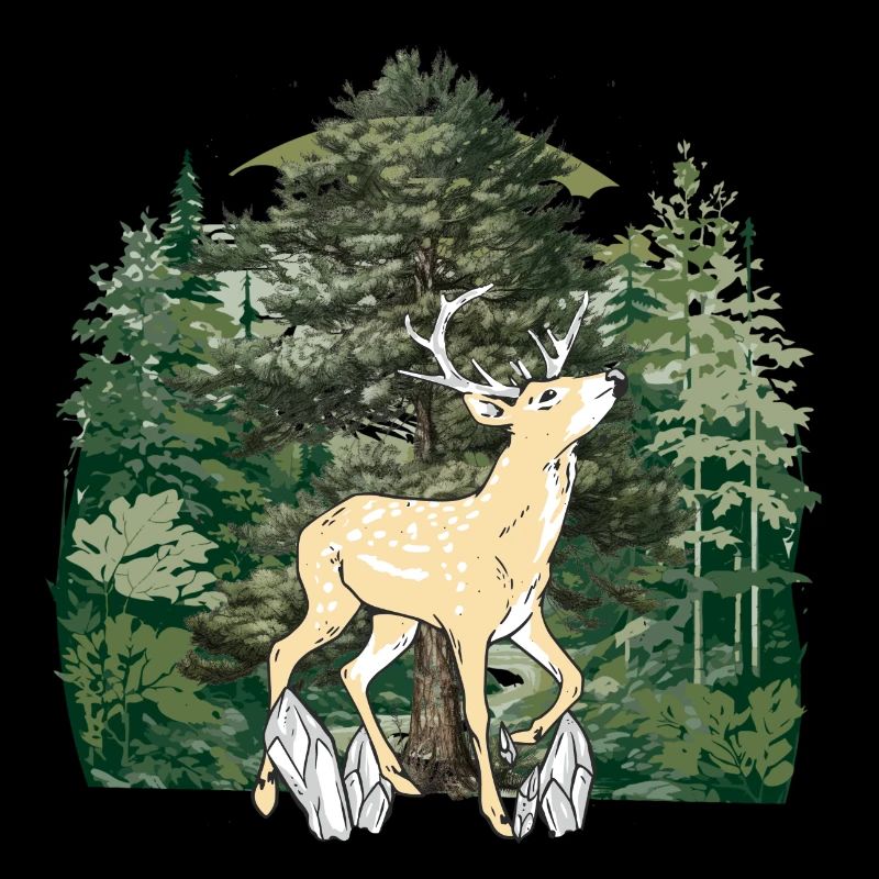 forest, forest dweller, deer, moose, Sweden, antlers, wild
