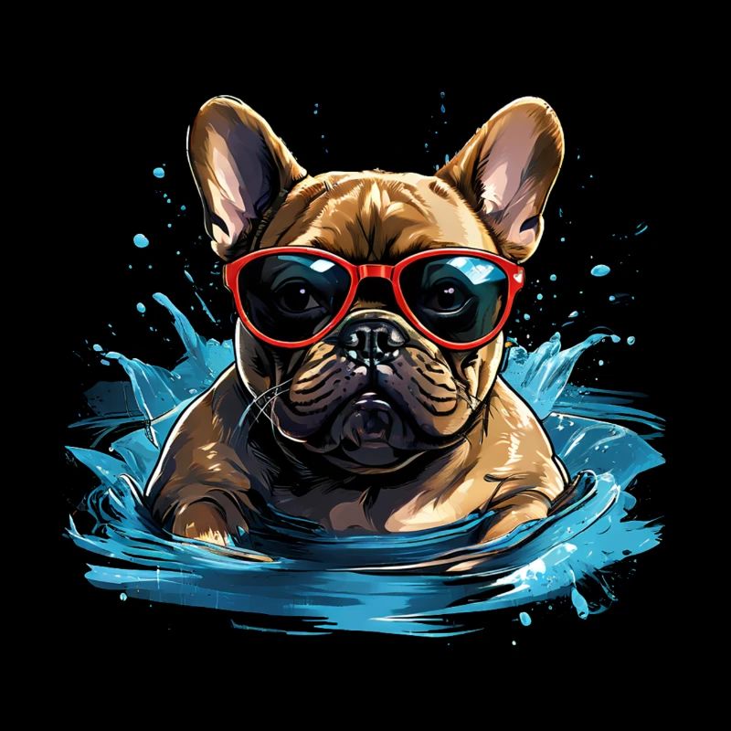 Champion de natation canine