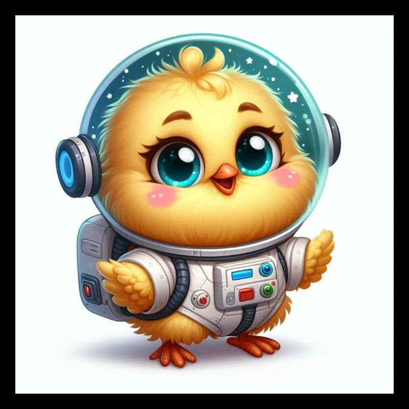 Space Chick La jolie nana dans la combinaison spatiale