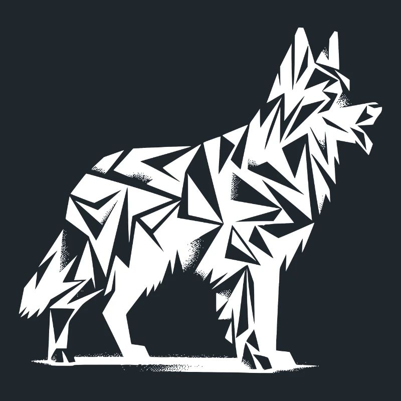 Geometric German Shepherd