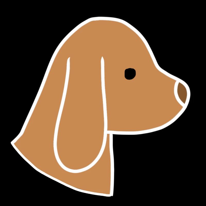 Hund Kopf Tier Symbol