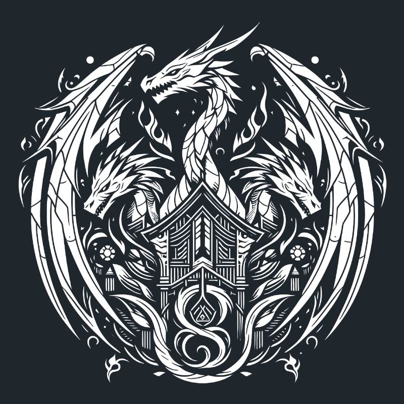 Fantasy Dragon Anime Dragon head Mythical reptile magic