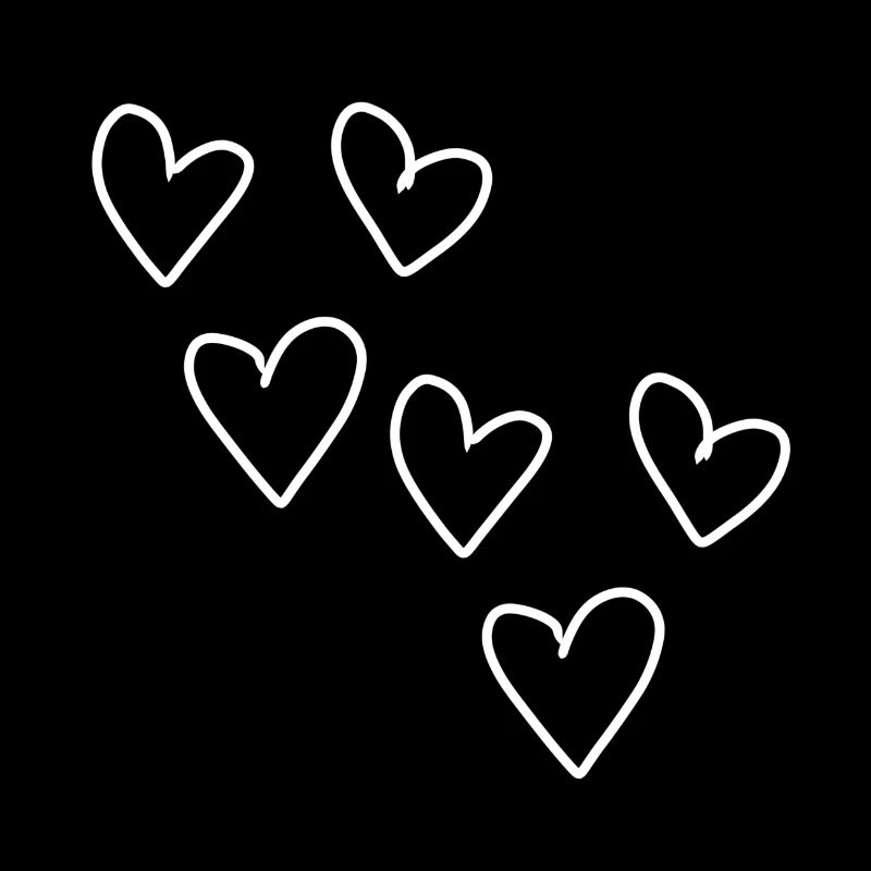 Six Hearts Heart Pattern Symbol Love