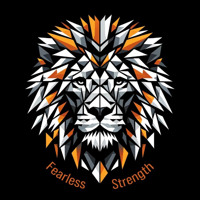 Geometric Lion Strength