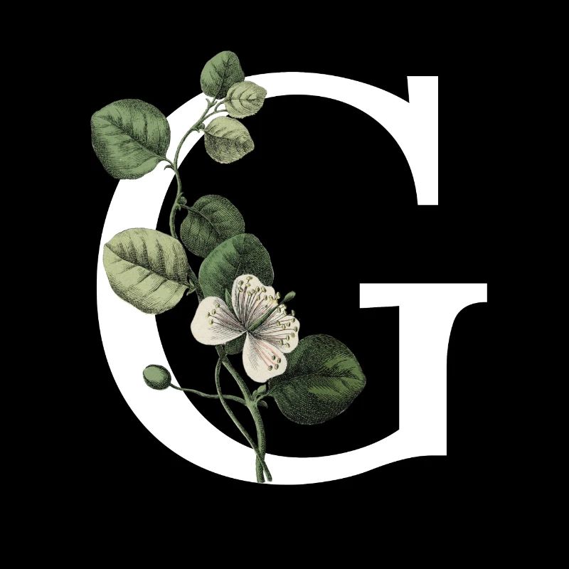 Buchstabe G Botanisches Grün