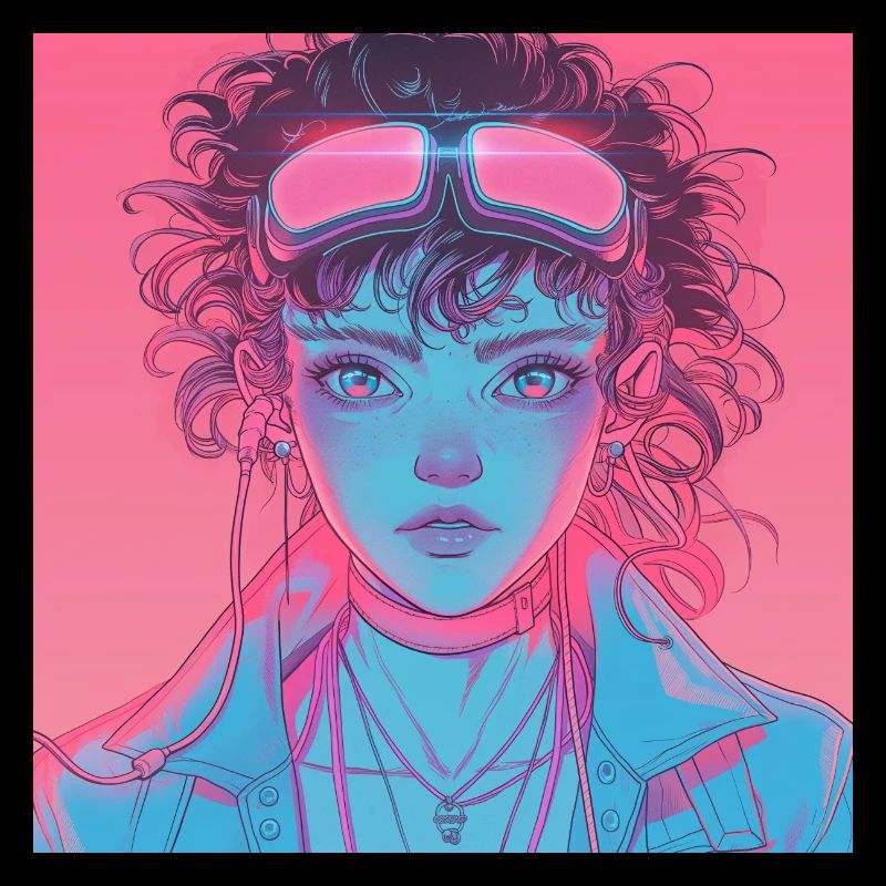 Impression de mode de haute qualité de fille anime des années 80