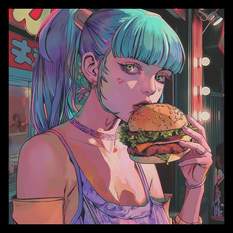Impression de mode de haute qualité de fille anime des années 80