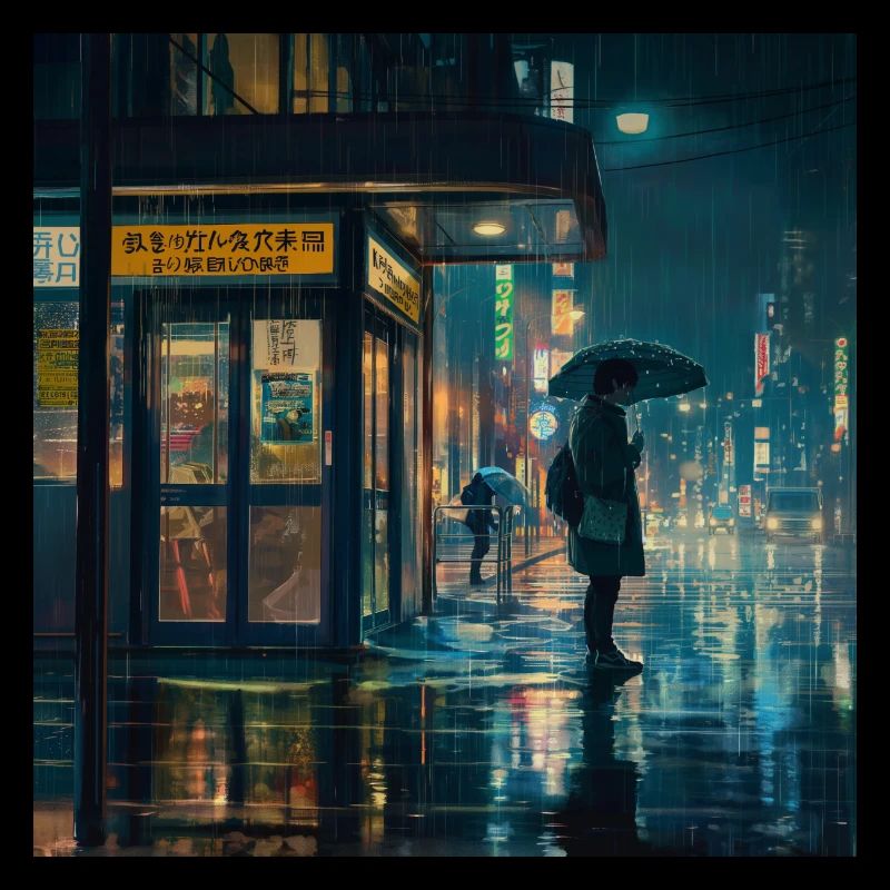 Années 80 Anime Guy Calmant Impression de mode de haute qualité