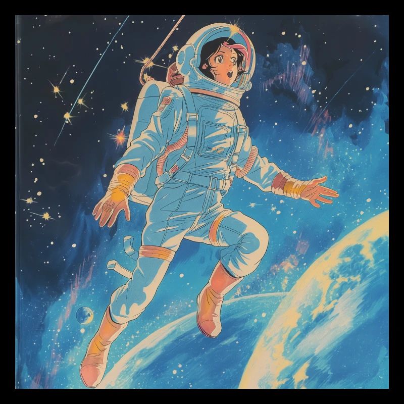 Impression de mode de haute qualité de fille anime des années 80
