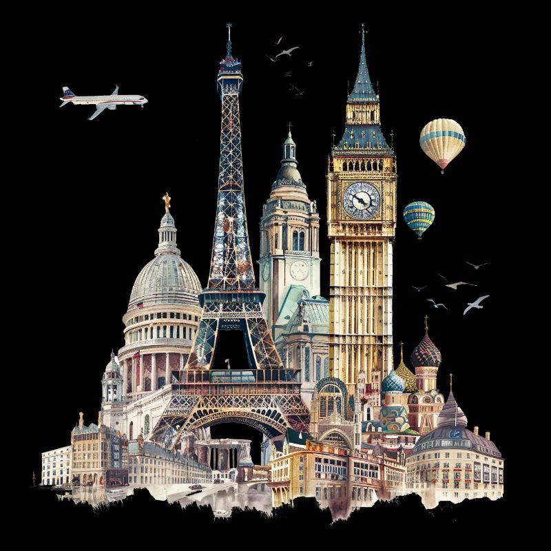Landmarks are usually buildings