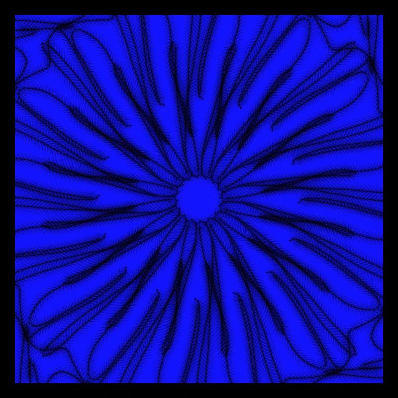 Design géométrique étoile bleu et noir