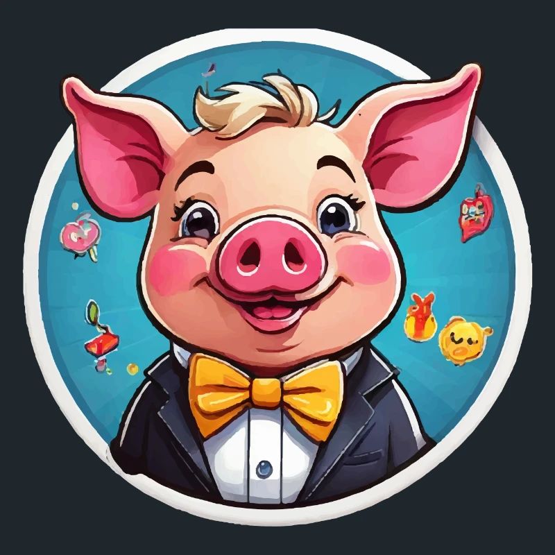 Bande dessinée cochon drôle
