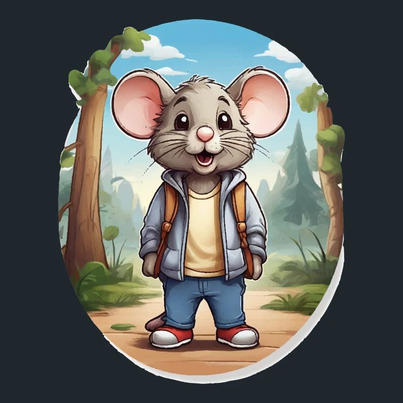 Mouse Cute Kids Drawing Comic