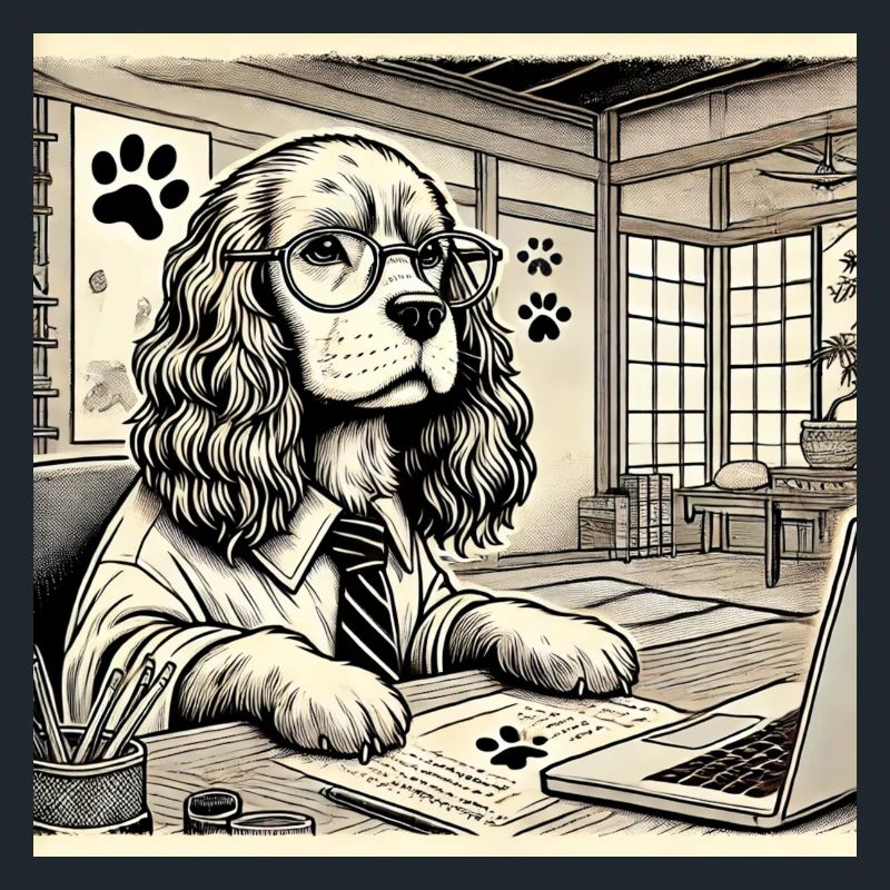 Japan Ukijo e Style Bureau Cocker Spaniel
