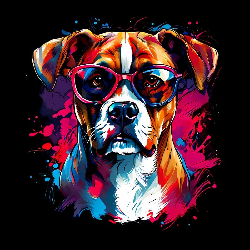 Chien Boxer Cool