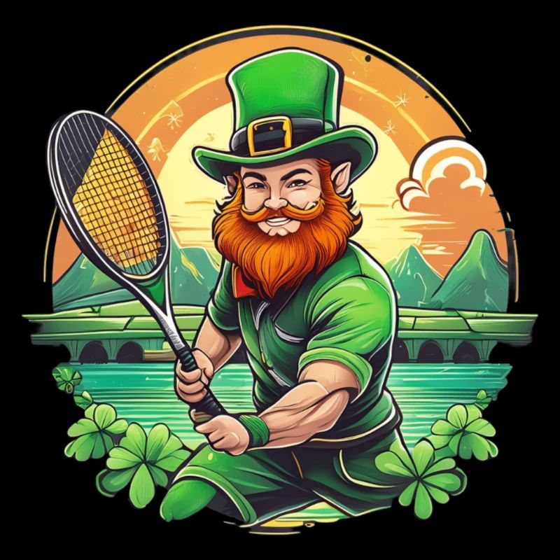 St. Patrick's Day Kleeblatt Tennis