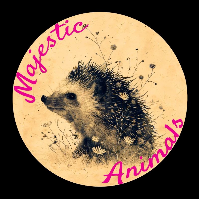 Animaux majestueux : Petit hérisson mignon