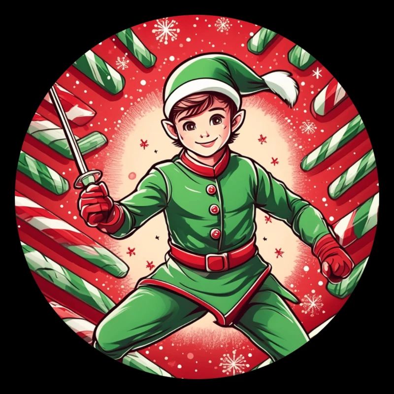 Clôture elfe de Noël