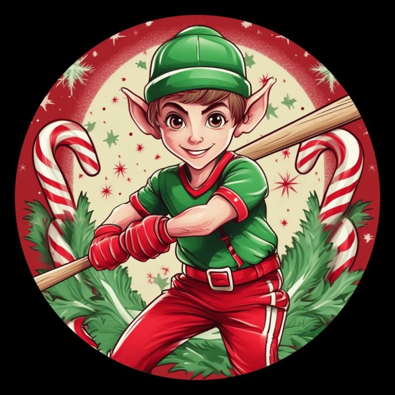 Baseball elfe de Noël